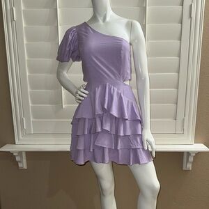 Talulah One Shoulder Tiered Mini Dress